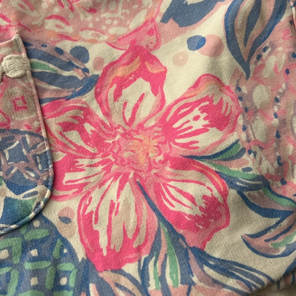 Lilly Pulitzer Pink & Blue Floral Pineapple Shift Dress - Girls - Picture 7 of 8